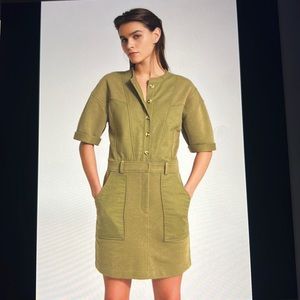 Reiss Emlyn Short Sleeve Dress
